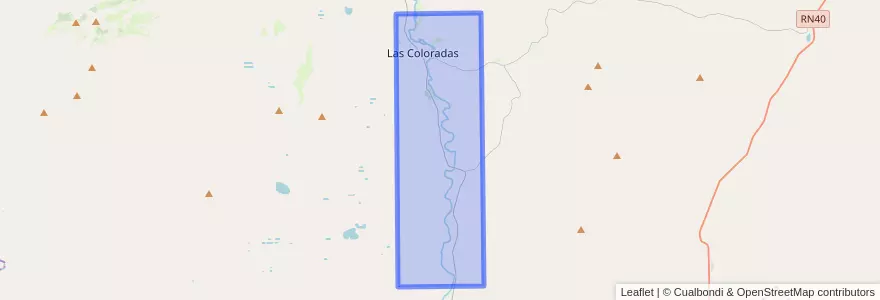 Mapa de ubicacion de Las Coloradas.