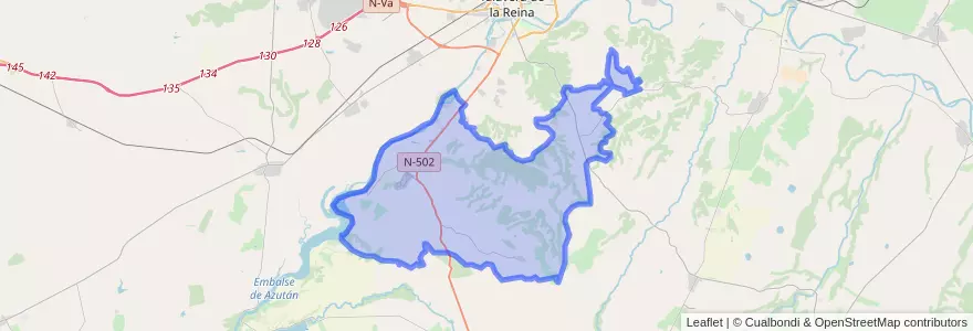 Mapa de ubicacion de Las Herencias.