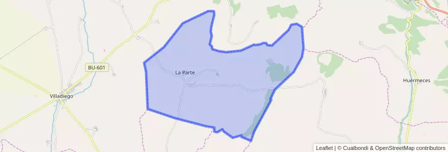 Mapa de ubicacion de Las Hormazas.