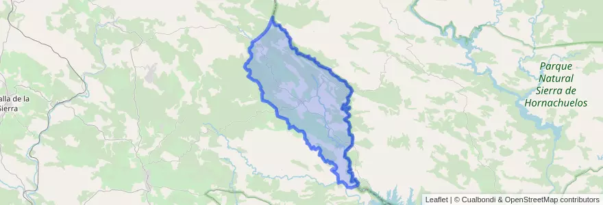 Mapa de ubicacion de Las Navas de la Concepción.