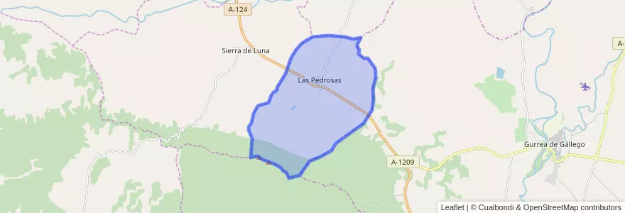 Mapa de ubicacion de Las Pedrosas.