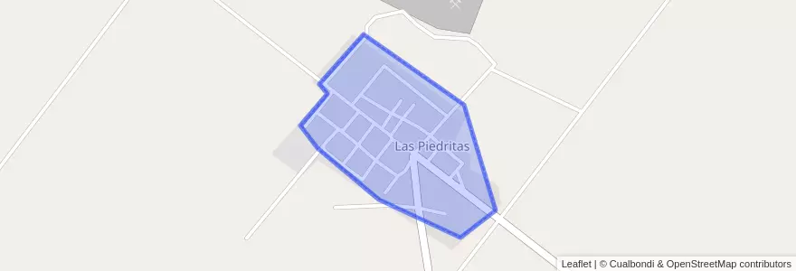 Mapa de ubicacion de Las Piedritas.