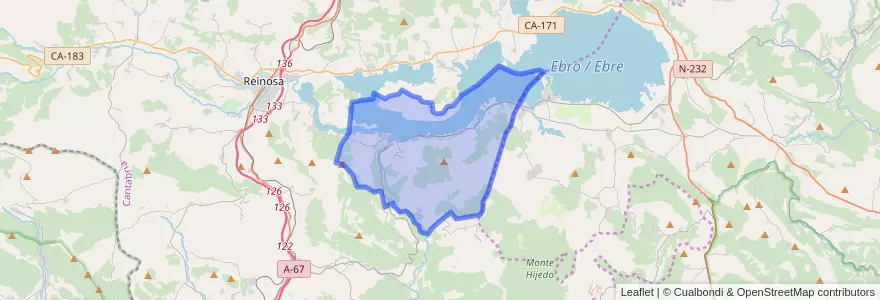 Mapa de ubicacion de Las Rozas de Valdearroyo.