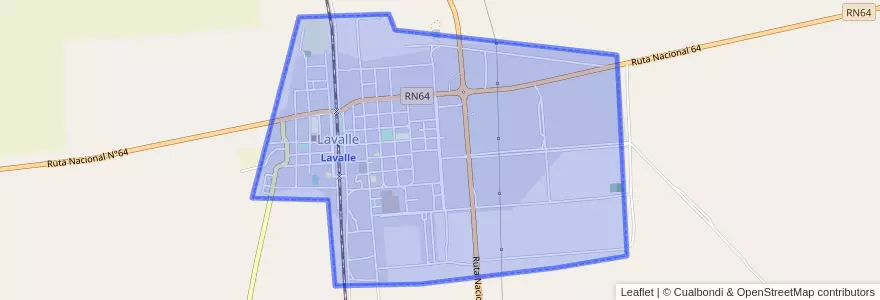 Mapa de ubicacion de Lavalle.