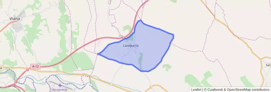 Mapa de ubicacion de Lazagurría.