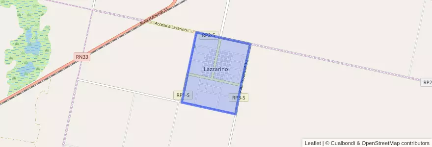 Mapa de ubicacion de Lazzarino.