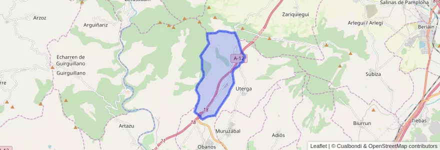 Mapa de ubicacion de Legarda.
