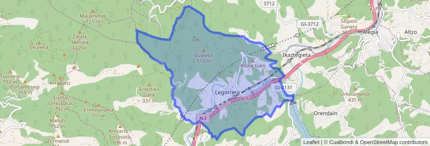 Mapa de ubicacion de Legorreta.