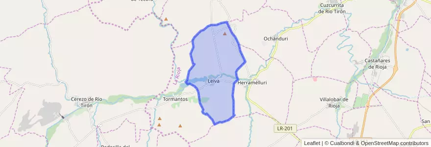 Mapa de ubicacion de Leiva.