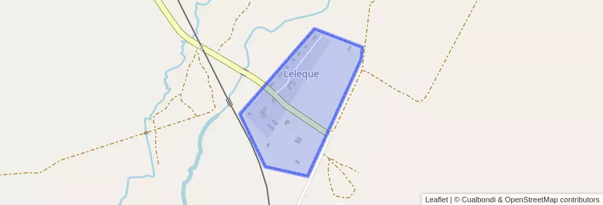 Mapa de ubicacion de Leleque.