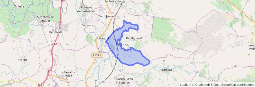 Mapa de ubicacion de l'Ènova.