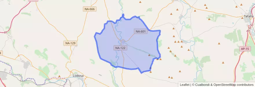 Mapa de ubicacion de Lerín.