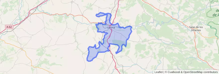 Mapa de ubicacion de Lerma.