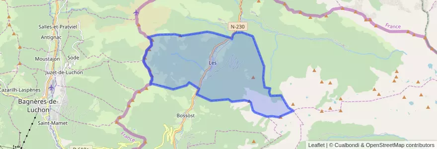 Mapa de ubicacion de Лес.