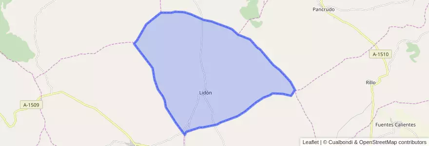 Mapa de ubicacion de Lidón.