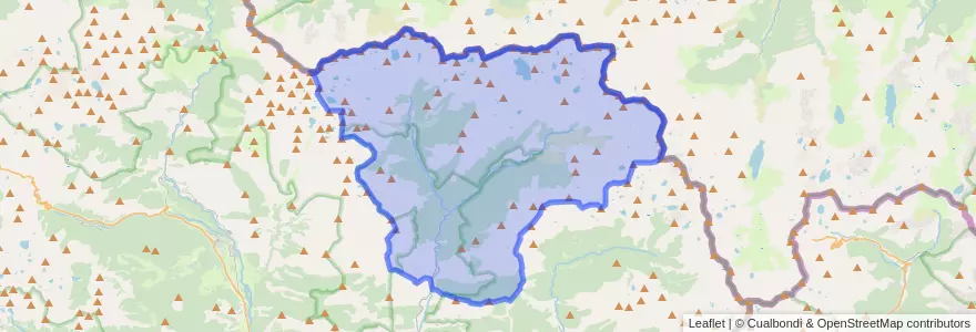 Mapa de ubicacion de Lladorre.