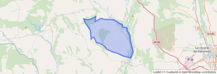 Mapa de ubicacion de Llamas de la Ribera.