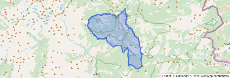 Mapa de ubicacion de Llavorsí.