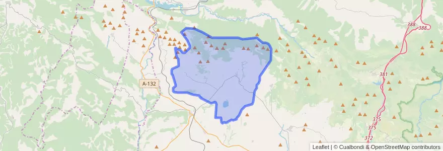 Mapa de ubicacion de Loarre.