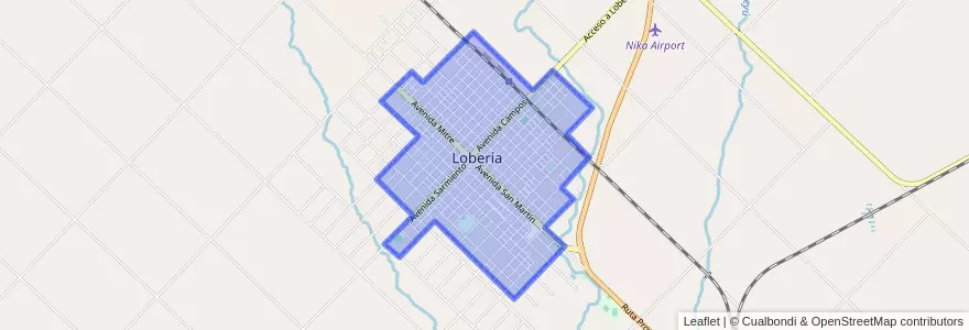 Mapa de ubicacion de Lobería.