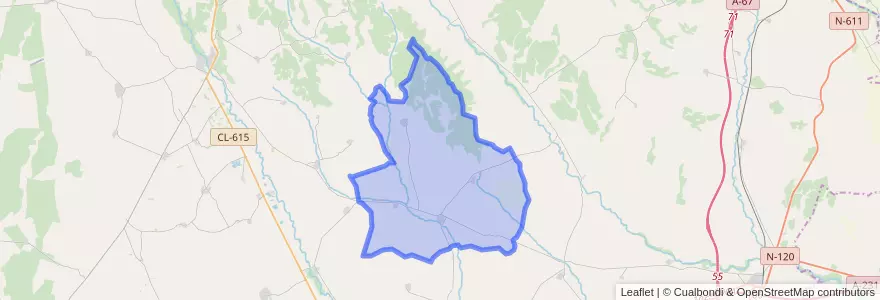 Mapa de ubicacion de Loma de Ucieza.