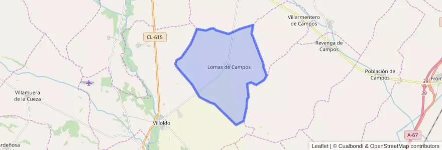 Mapa de ubicacion de Lomas.