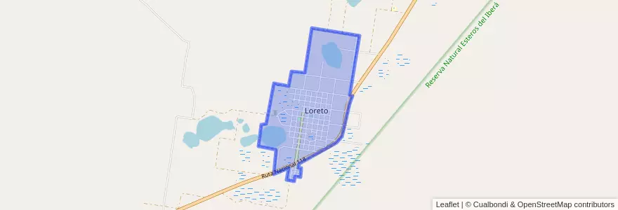 Mapa de ubicacion de Loreto.
