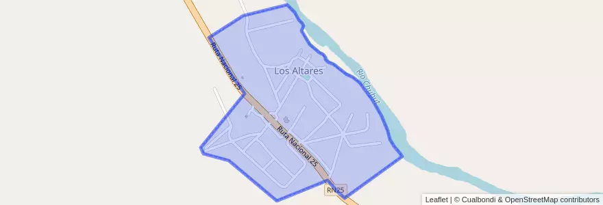 Mapa de ubicacion de Los Altares.