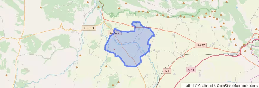Mapa de ubicacion de Los Barrios de Bureba.