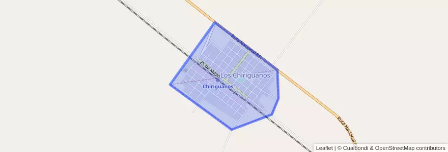 Mapa de ubicacion de Los Chiriguanos.