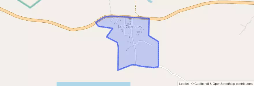 Mapa de ubicacion de Los Cipreses.