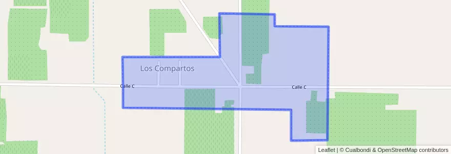 Mapa de ubicacion de Los Compartos.