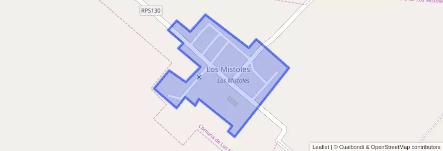 Mapa de ubicacion de Los Mistoles.