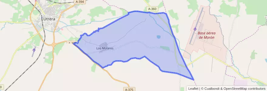 Mapa de ubicacion de Los Molares.