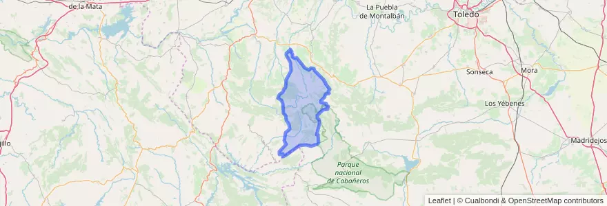 Mapa de ubicacion de Los Navalucillos.