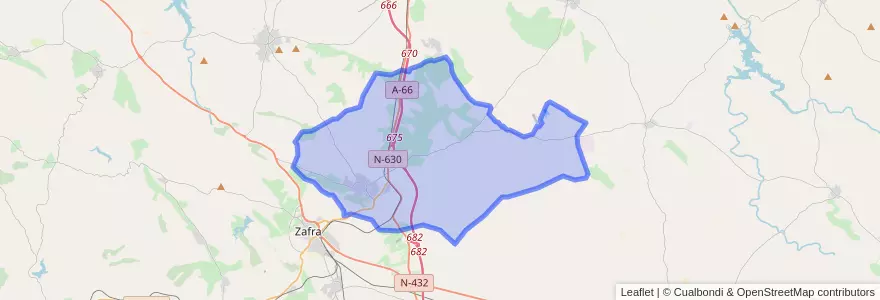 Mapa de ubicacion de Los Santos de Maimona.