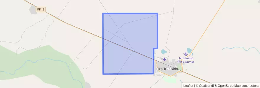 Mapa de ubicacion de Los Tamariscos.