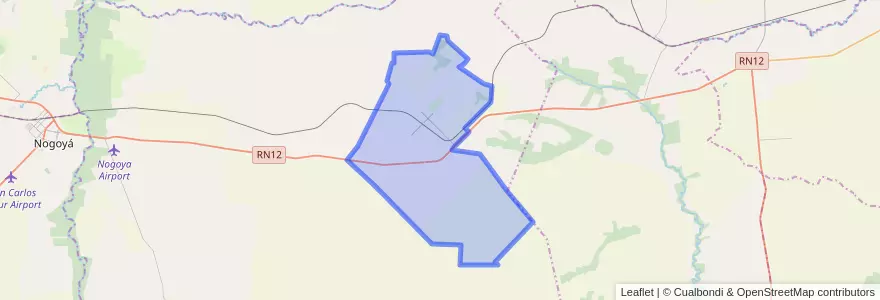 Mapa de ubicacion de Lucas González.