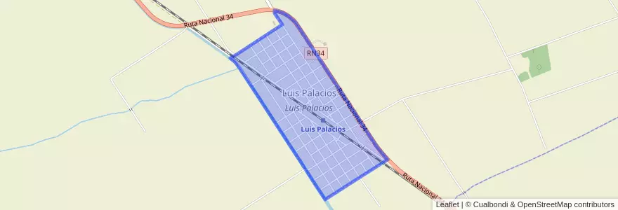 Mapa de ubicacion de Luis Palacios.