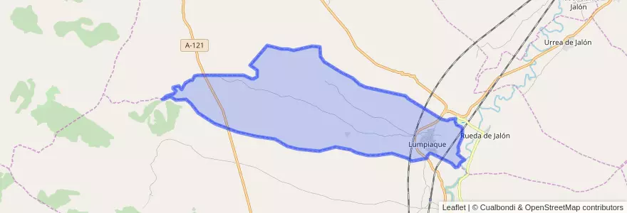 Mapa de ubicacion de Lumpiaque.
