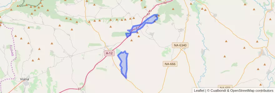 Mapa de ubicacion de Luquin.