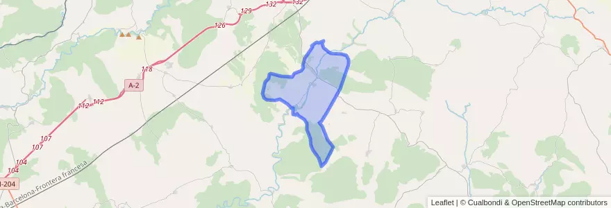 Mapa de ubicacion de Luzaga.