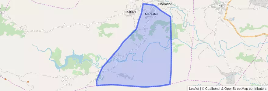 Mapa de ubicacion de Macastre.