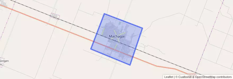 Mapa de ubicacion de Machagai.