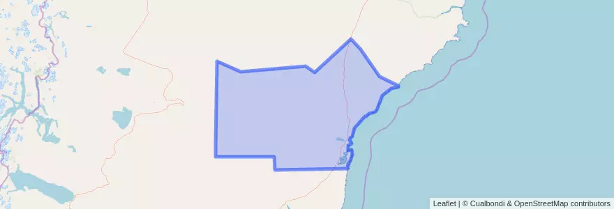 Mapa de ubicacion de Magallanes.