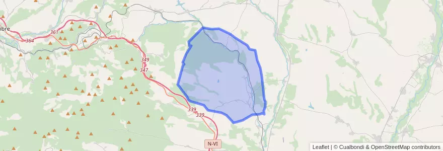 Mapa de ubicacion de Magaz de Cepeda.
