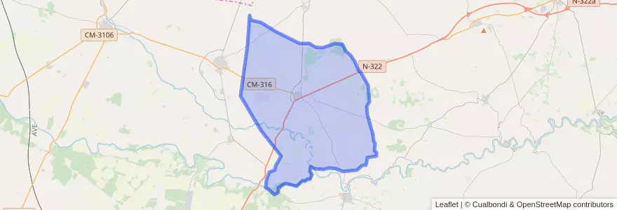 Mapa de ubicacion de Mahora.