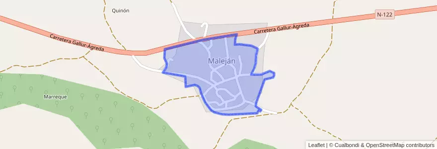 Mapa de ubicacion de Maleján.