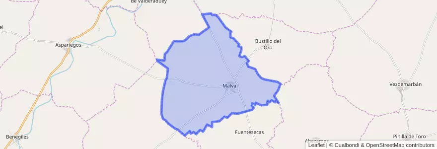 Mapa de ubicacion de Malva.