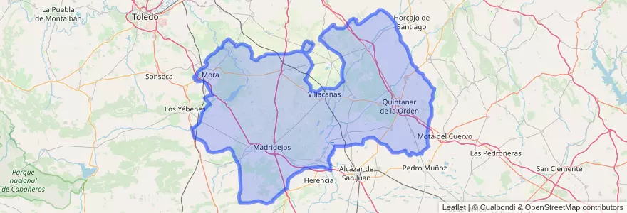 Mapa de ubicacion de Mancha Alta de Toledo.